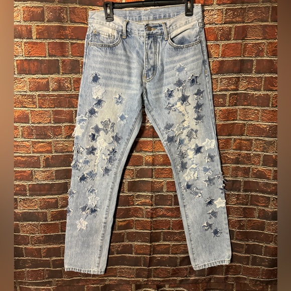MNML Denim Star Jeans Sz 30 - Picture 1 of 8